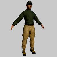 Rigged Sergeant - Maya Rig