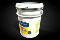 Pail Plastic Mayonnaise Realistic