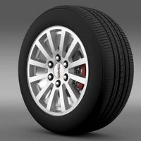 GMC Yukon Hybrid 2012 wheel 3D Model