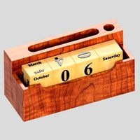 wooden calendar model