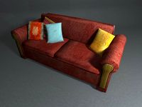 ComfyRedSofa 3D Model