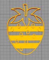 Strawberry cookie cutter