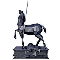 Centaur Statue Pompeii Low Poly