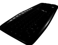 Download free Keyboard Black 3D Model