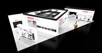 Exhibition stand  11x28 mtr 4 sides open