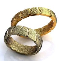 White Gold Rings 485 | 3D