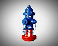Fire Hydrant 20 - Patriotic American Flag Fireplug