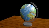 Animated 3D Globe 3D Model