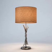 Chelsom Silver Sculpture Table Lamp