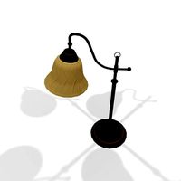 Wooden desktop lamp