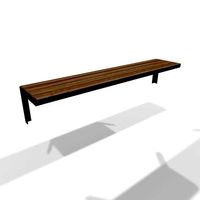 Wooden storage wall shelf