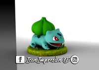 Bulbasaur con base  | 3D