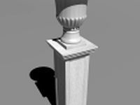 Vase on pedestal 3D Model