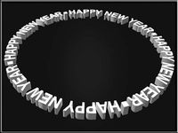 Happy New Year Circle