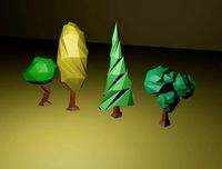 Low poly Trees