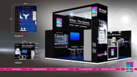 Rittal booth design size 6X5m area 30sqm