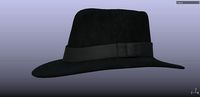 PBR Black Stylish Fedora Hat