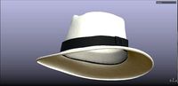 PBR Stylish White Fedora Hat