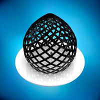 Dome pointed hexagonal grid structure large