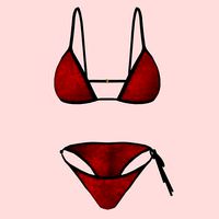 sexy Red Santa bikini P09