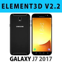 E3D - Samsung Galaxy J7 Official 2017 Black model