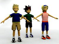 3 Cartoon Characters
