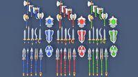 Low Poly Fantasy Weapons