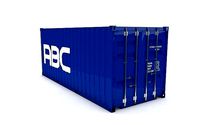 Cargo Container 20ft Rigged and Animated