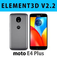 E3D - Motorola Moto E4 Plus Grey 3D model 3D model