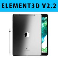 E3D - iPad Pro 10 5 Inch Cellular Space Grey 3D model