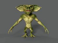 Animated Amphibian Gremlin for games -low poly