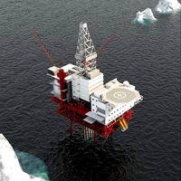 Jotun B Offshore Oil Platform
