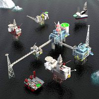 Standing Oil rig and platform pack