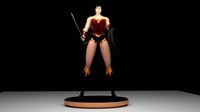 WONDER WOMAN 3D MODEL CHARACTER FOR GAME