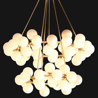 Arya 70 Light Satin Gold Chandelier