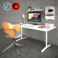 Bekant Desk with Fjallberget