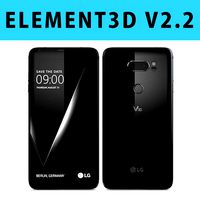 E3D - LG V30 Black 3D model
