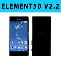 E3D - Sony Xperia XZs Black 3D model
