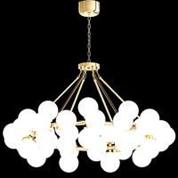 Satin gold Hoffmann Chandelier