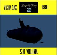 Virginia Class sub model