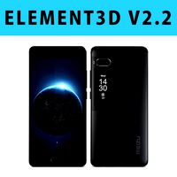 E3D - Meizu Pro 7 Black 3D model