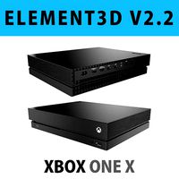 E3D - XBox One X Console 3D model