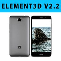 E3D - Huawei Y7 Space Gray 3D model