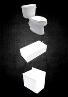 Toilet sink and tub pack simple for any designers or architects