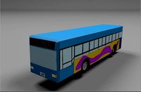 Low Poly BRT bus