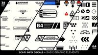 SCI-FI Info Decals and Basic Graphic Element