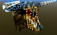 Metalic bull head
