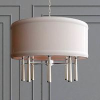 Baxter 6 Light Polished Nickel Chandelier