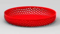 Decorative Bowl with Hexagon Pattern
