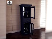 Meridian Wine Curio in Espresso Classic Flame 3D Model